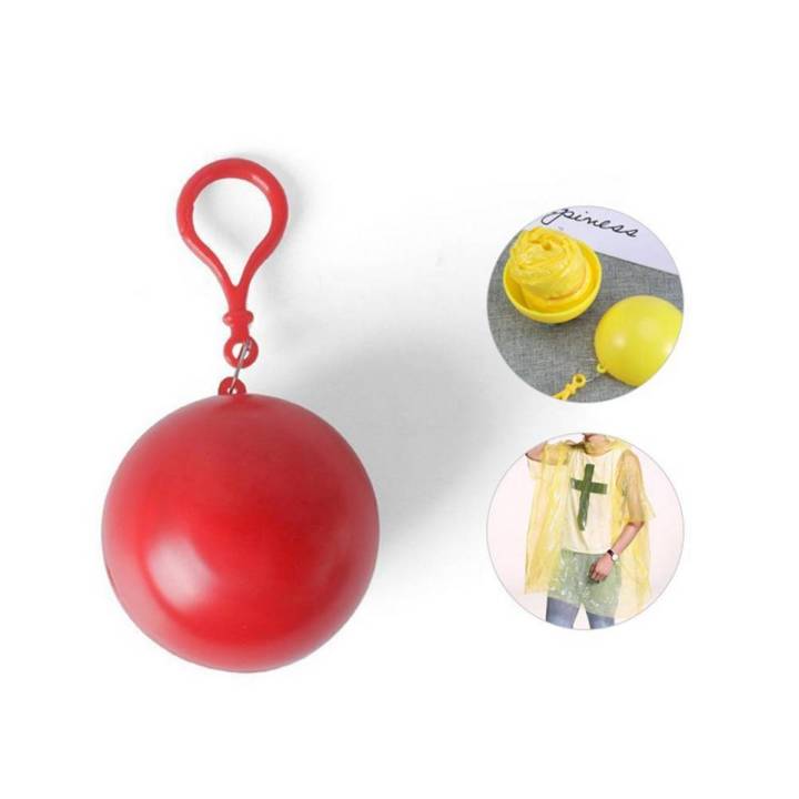 Small Ball Portable Disposable Raincoat Emergency Raincoats Poncho for Adults and Children