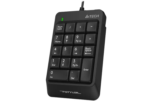 A4Tech%20FK13P%20FSTYLER%20Numeric%20Keypad%20-%20Sleek%20&%20Slim%20-%20Wired%20USB%20-%20Splash%20Resistant%20-%20Number%20pad%20for%20PC/Laptop%20-%20Black%20-%20Image%204