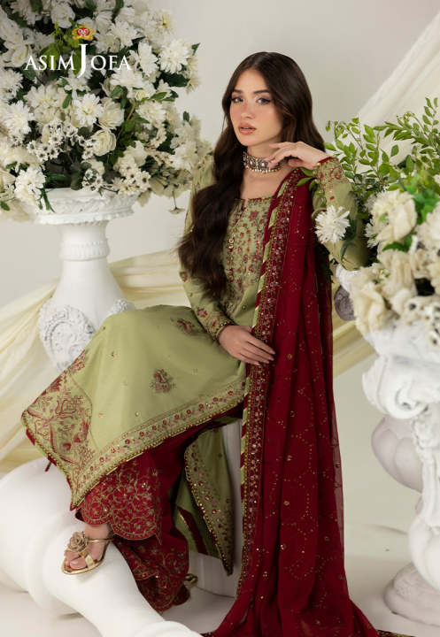 Asim%20Jofa%20Unstitched%20Embroidered%20Raw%20Silk%203%20Piece%20Suit%20For%20Women%20And%20Girls%20-%20Green-%20Collection:%20Izel%20-%20Designcode:%20Ajizl-04-Uns%20-%20Image%204