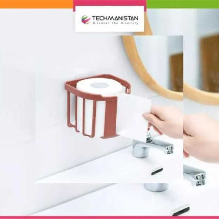 ASM Techmanistan Random Color – Punch Free Wall Mounted Bathroom Tissue ...