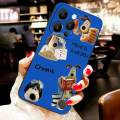 For iPhone 12 Pro Max Back Cover Case Fashion Cartoon Hand Dog Soft Silicone Shockproof Camera Lens Protector Phone Cases. 