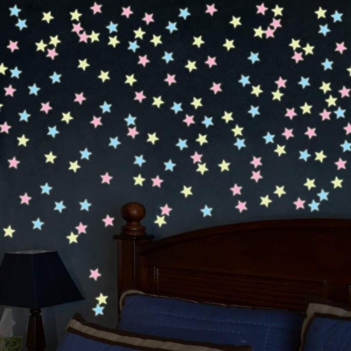 100pcs%20Glow%20In%20The%20Dark%20Luminous%20Stars%20Plastic%20Wall%20Stickers%20Decal%20for%20Kids%20Baby%20Room%20Glowing%20Home%20Sticker%20Decorations%20-%20Image%206