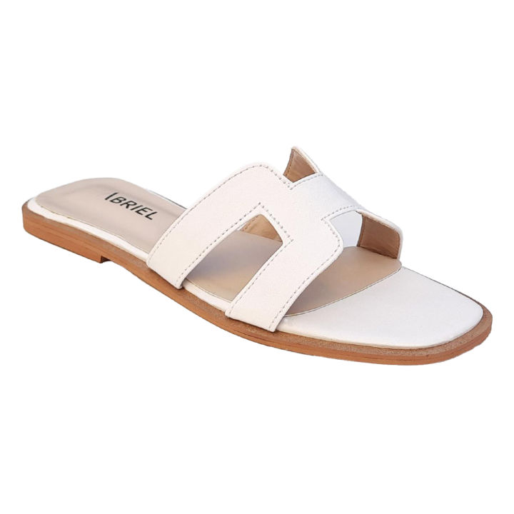 H-SLIDE - Women's Classic White Comfortable Slides