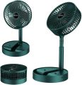 Portable Rechargeable Desk Fan, Folding Fan Pedestal Fan 3 Speeds Adjustable Height Table Fan, USB Charging for Home Office Travel RV Bedroom Outdoor (Green). 