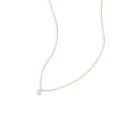 CANNER Trendy 925 Sterling Silver Necklaces Clear Zircon Pendant Clavicle O-Chain Necklace For Women Delicate Daily Jewelry. 