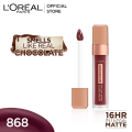 L'Oreal Paris - LOreal Infallible Les Chocolats Liquid Lipstick 868 Cacao Crush. 