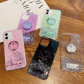 Phone Case OPPO Reno 6 4G Shiny Ring Back Cover Glitter Soft Transparent Doraemon Cases for OPPO Reno6 4G Back Cover Stars Moon Girls. 