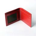 Leather Wallet For Men (RED). 