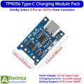3 / 10 Pcs TP4056 1A Lithium Battery Charging Module Board Type-C with Protection Circuit for Li-ion 18650 by Electrica. 