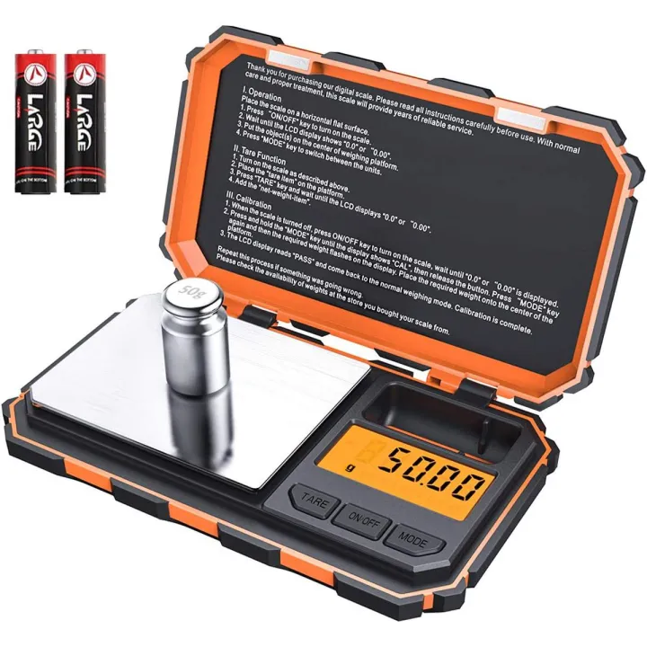 Digital Pocket Scale, 50g 0.001g Professional Milligram Scale, Portable ...