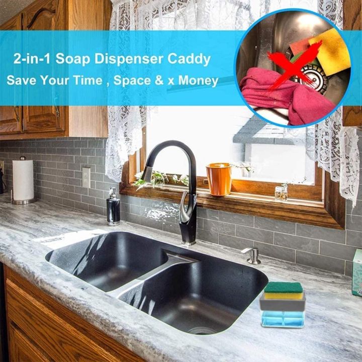 Good%20Quality%20New%20Soap%20Dispenser%20%20Soap%20Pump%20&%20Sponge%20Caddy%20%202-in-1%20Dish%20Dispenser%20With%20Sponge%20%20Dishwashing%20Soap%20Holder%20%20Sponge%20Rack%20%2013%20oz%20-%20Image%207