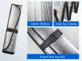 SOGO Windshield Sunshades Block Curtains Silver | Car Windshield Foldable Sun Shade Visor Cover. 