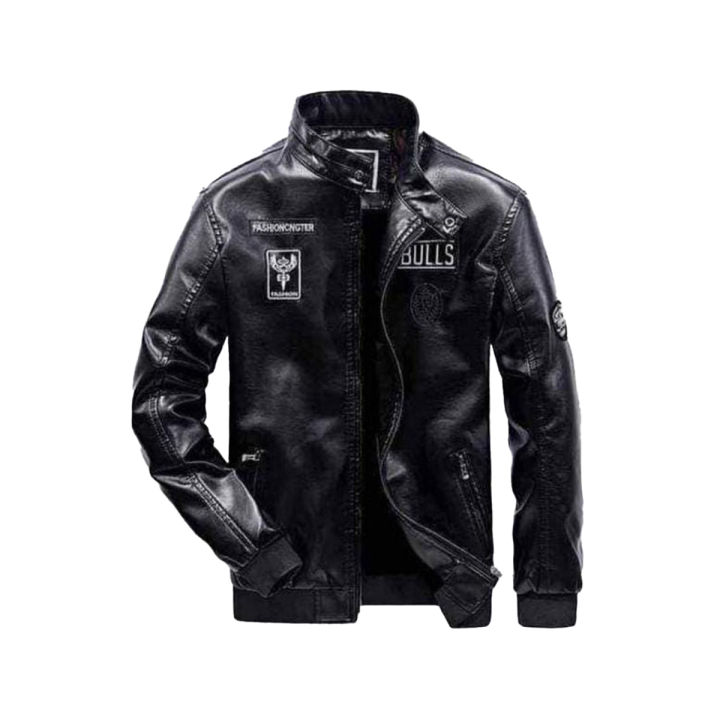 Black rexine jacket best sale