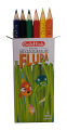 Goldfish Flupa 06 Colour Half Size Pencil Cardboard Packet (01 Pack). 