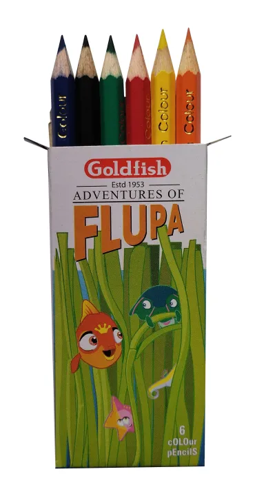 Goldfish%20Flupa%2006%20Colour%20Half%20Size%20Pencil%20Cardboard%20Packet%20(01%20Pack)%20-%20Image%203