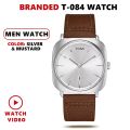 TOMI Watch for Men Leather Strap Quartz Watch Business Casual Style Multiple Colors Model T084. 