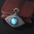 MIDY Game Bloodborne Cosmic Eye Necklaces Crow Hunter Wheel Hunter Badge Pendant Necklace Men Women Fans Cosplay Jewelry Gift. 