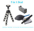ZEN Camera Accessories KIT with Gorilla Octopus_Tripod Cleaning KIT and  Pen Micro Fiber Cloth. 