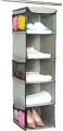 Closet Organizer Hanging Storage Bag Wardrobe Cloth Organizer 5/6 Layers Shelf Foldable Rack Shelves. 