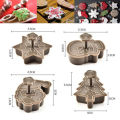 4pcs/set DIY Biscuit Mold 3D Cookie Plunger Cutter Pastry Decorating Food Fondant Baking Mould Tool. 