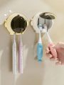 1pc Cute Astronaut Toothbrush Holder Astronaut Shaped Drill Free Bathroom Wall Mounted Toothbrush Organizer Holder For Home. 