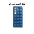 Tecno Camon 40 4G Back Cover Soft Leather Texture Silicon Camera Protection Phone Case For Camon 40 4G. 