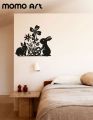 Rabbit and Baby Rabbit Wall Vinyl Decal Sticker Available at an Affordable Price. 