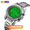SKMEI Fashion Muslim Prayer Reminder Qibla Direction Waterproof Hijri Watches For Men Women 1667. 