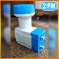 KU Band LNB Double Port Waterproof 2 Pin LNB. 