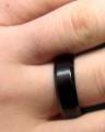 Black Titanium Stainless Steel Ring for Men. 
