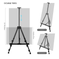 Ease Art Easel for Canvas Stand with Adjustable Height is Lightweight Foldable,  Telescoping Tripod Easels for Table or Floor. 