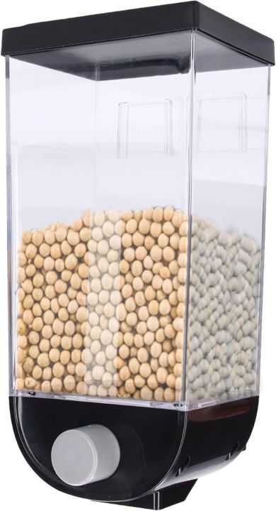 Wall Mounted 6 Grid Dry Food Dispenser 10kg Capacity Cereal and Rice Storage Box