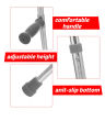Pair of Adult  Crutches Elbow / Forearm With Adjustable Handle & Height- High Weight Bearing Walking Stick Ergonomic Design. 
