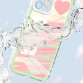 AMORVOR for Infinix Zero 20 Back Cover Gradient Doodle Love Crystal Phone Cover Camera Protection Transparent TPU Soft Case. 