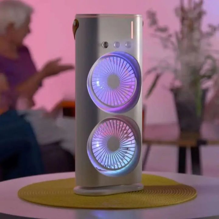 Rechargeable%20Automatic%20Rotating%20Dual%20Double%20Spray%20Mist%20Fan%20with%20Lightening%20Effects.%20-%20Image%204