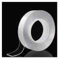 Openness - Nano Double Sided Silicon Transparant Tape 25MM(Width), 0.8MM(Thickness), 3M & 5M(Length) Multipurpose Removable, Mounting, Adhesive, Grip, Washable, Reusable, Traceless, Clear And Sticky Tape. 