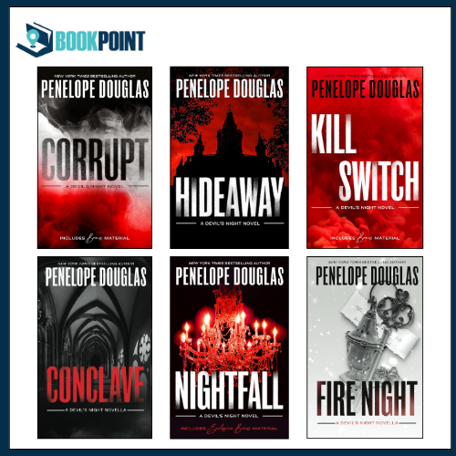 Devil's Night Complete 1 To 6 Book series Corrupt , Hideaway , Kill Switch , Conclave , Nightfall , Fire Night by Penelope Dougla l Best Seller l Amazon Choice l Best Quality l Reasonable Price