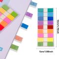 【FUN LIVE】 100-180Sheets Transparent Sticky Notes Page Markers Book Tabs Index Sticky Notes Bookmarks Memo Pad Notepad Stickers Stationery. 