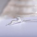 S925 Sterling Silver Cat Necklaces Cat Jewelry for Women Cat Gifts for Cat Lovers Cat Lover Gifts for Women Cat Lady Gifts Silver Cat Pendant Collarbone Necklace. 