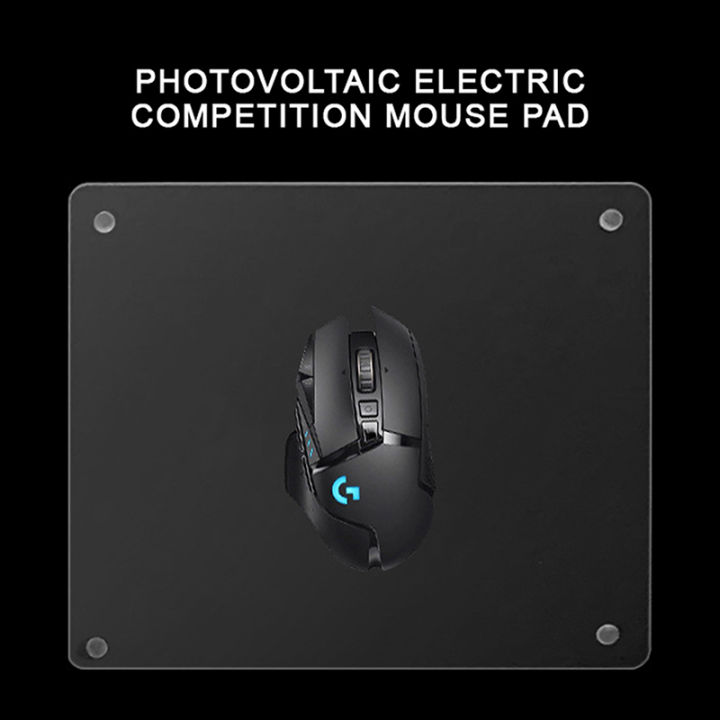 Esports Mouse Pad Glass Mousepad For Gamer Water Dust Resistant Mouse Mats Photovoltaic Electric Cometition Mouse Pad Lonni