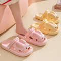 Cartoon Women Spring Summer New Product Cute Teeth Rabbit Women's Baotou External Wearing and Home Cooling Slippers with Hole Shoes for Two Wears. 