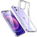 Transparent Silicone Case For iPhone 12 Pro Max, 13 Pro Max, 14 Plus, 14 Clear Soft Transparent Silicon Cover With bumper Without Camera Protection. 