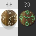 Glow in the Dark 3D Wall Clock Luminous Decorative Wall Clock for Home and Office. 