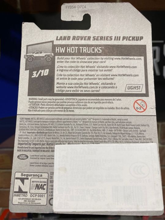 Hotwheels%20Land%20Rover%20Series%20III%20Pickup%20Red%20Diecast%20Metal%20Car%20Toy%20FOR%20KIDS%20111/250%20HW%20Hot%20Trucks%20Series%20-%20Image%205