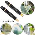 High Pressure Metal Brass Adjustable Black Nozzle Water Spray Car Wash And Home Gardening Tool. 