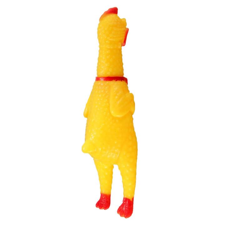 NYT Screaming Shrilling Rubber Chicken Sound Squeeze Chew Toy Relax Squeaker Gift
