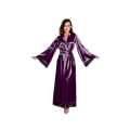 Silk Long Gown nighty with robe soft night dress green nightwear. 