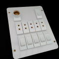Electric Extension Board Wall Electric Board High Quality PVC Box & Fibar Sheet Piano Switch Sockets (12 Points). 
