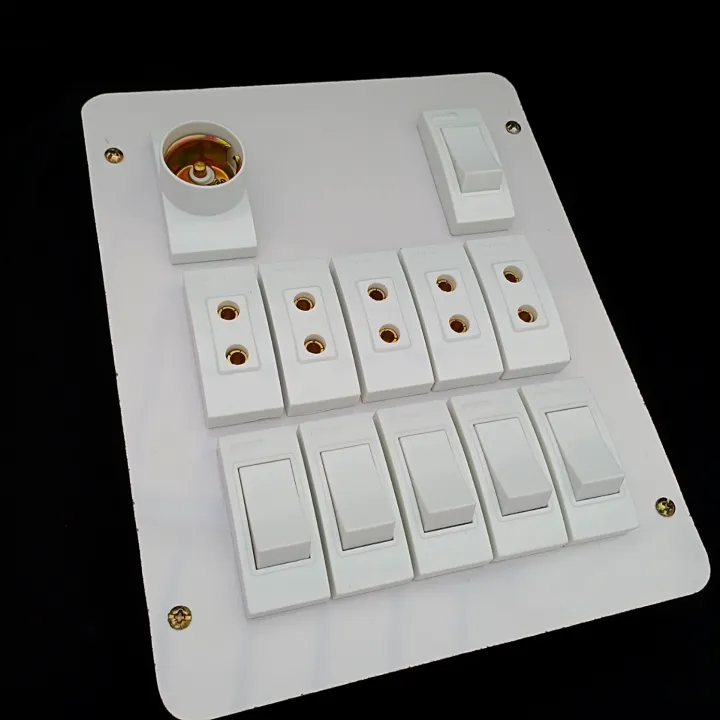 Electric%20Extension%20Board%20Wall%20Electric%20Board%20High%20Quality%20PVC%20Box%20&%20Fibar%20Sheet%20Piano%20Switch%20Sockets%20(12%20Points)%20-%20Image%203