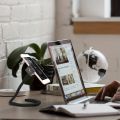1pc Portable Flexible Cell Phone Holder Stand For Treadmill, Spin Bike, Stroller, Shopping Cart, Bed, Car, Kitchen, Desk. 